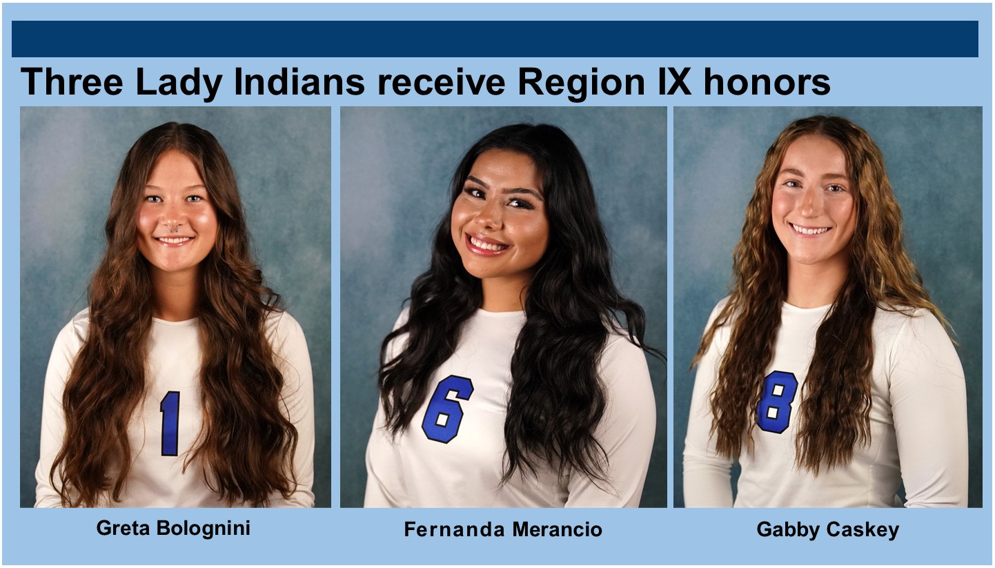 Three Lady Indians receive all-region honors